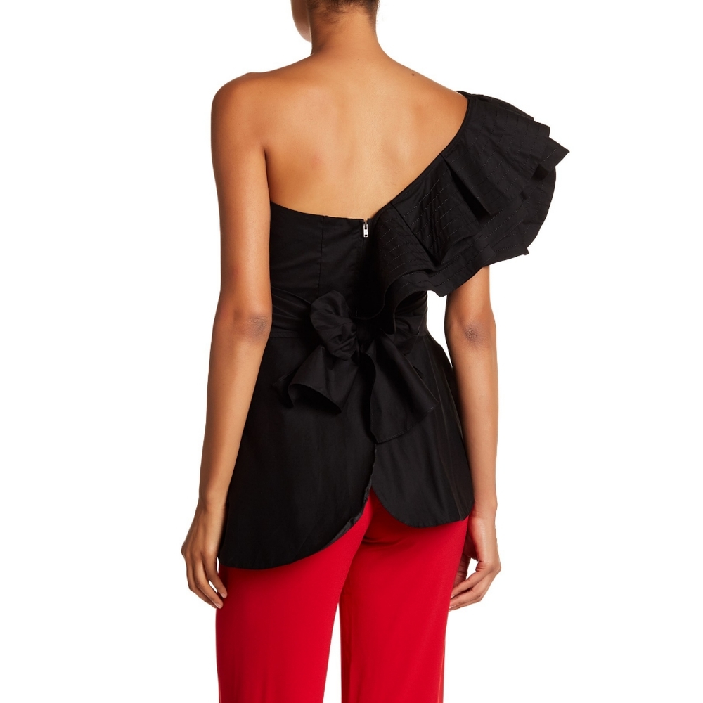 One shoulder ruffle blouse - Picture 2 of 4